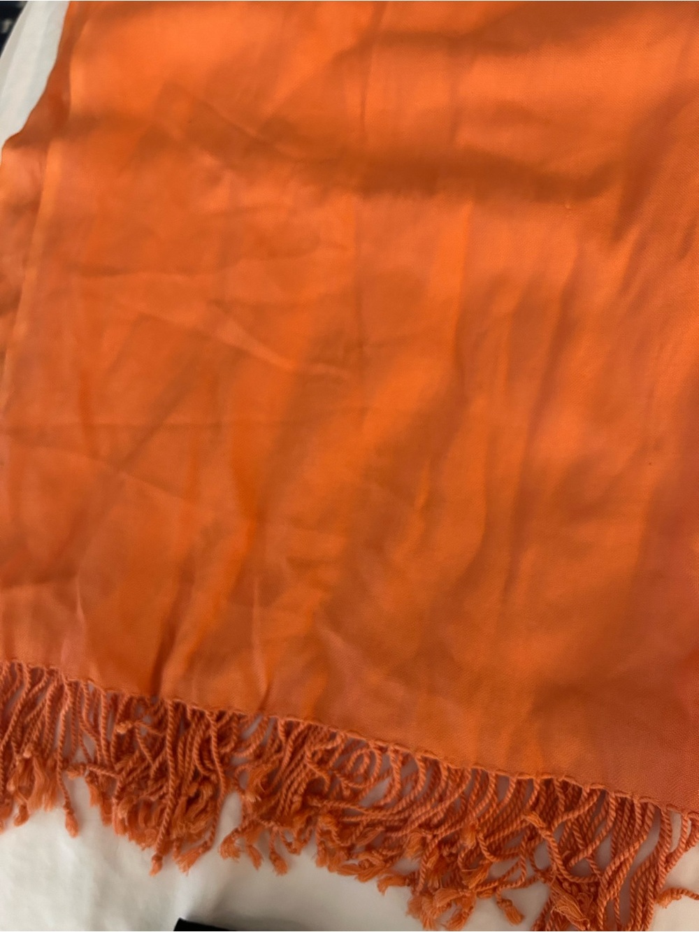 Urban Outfitters large orange scarf, wraps, shawls, made in India